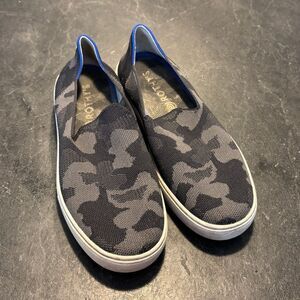 Rothys gray camo slip on sneakers 8.5
